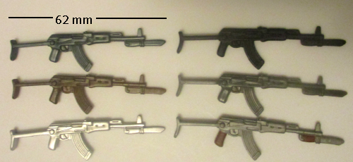 Snow Serpent Style AK-47 Red Laser Lot of 10 Guns Weapons GI Joe Cobra 